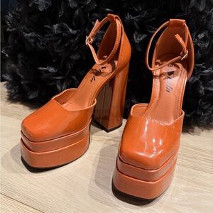 Shein Brown Platform Heels